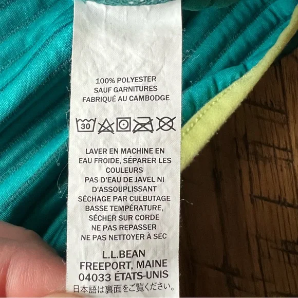 LL Bean Airlight Knit Pullover Women’s S PET Sweater Sweatshirt Teal Outdoor - Picture 6 of 10